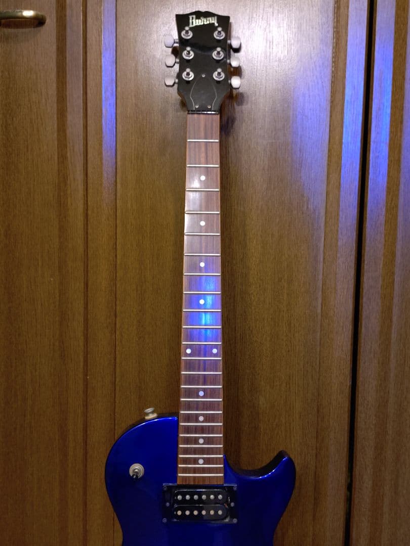 【USED】Burny_レスポール_エレキギター_ジャンク品扱い_ブルー