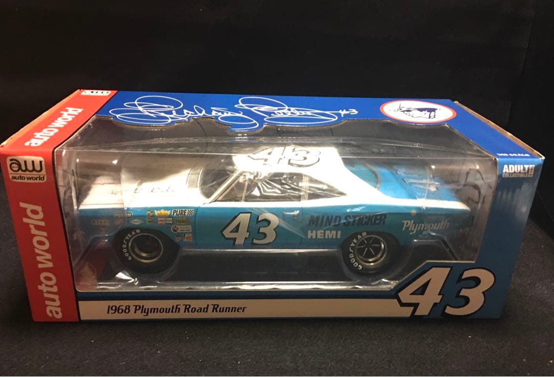 NASCAR 1968 プリムス　ロードランナー　スーパーバード　ペティ