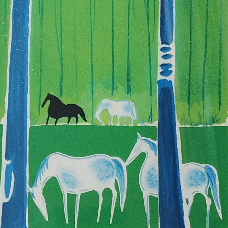 ☆セルジュ・ラシス☆「馬シリーズ」リトグラフ　E.A