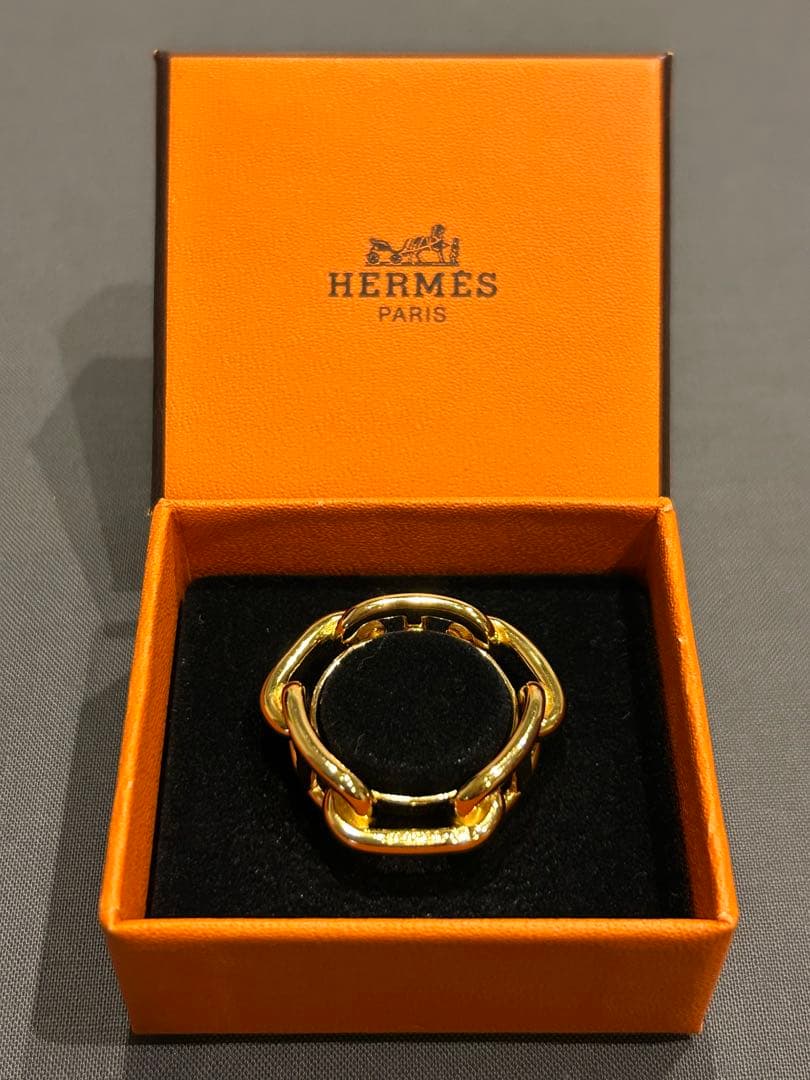 【新品未使用】エルメス　レガート　スカーフリング　　ゴールド