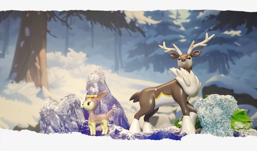 ポケモンスケールワールド　シカフィギュア FOG Studio 約10cm