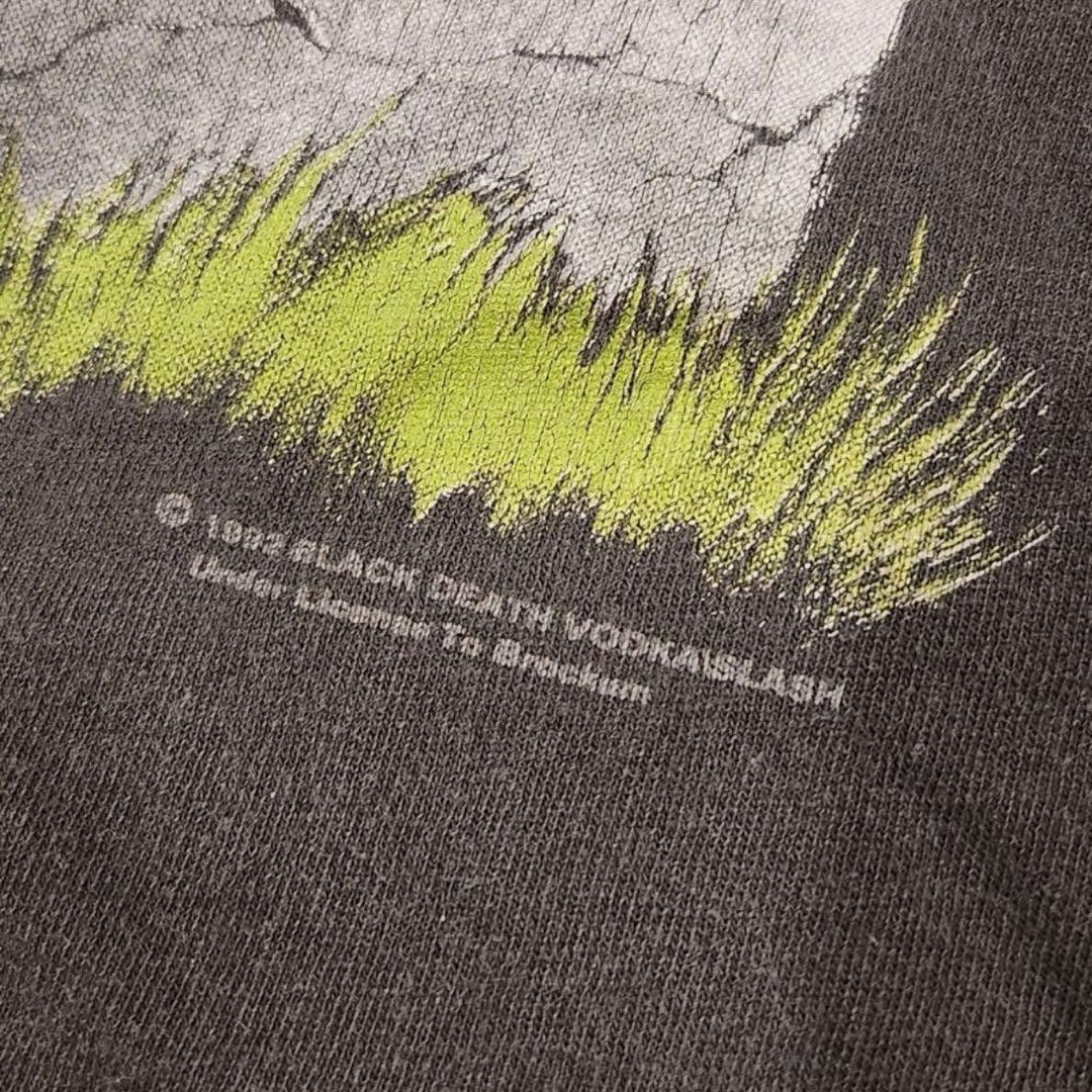 90's 良フェード　black death vodka vintage tee