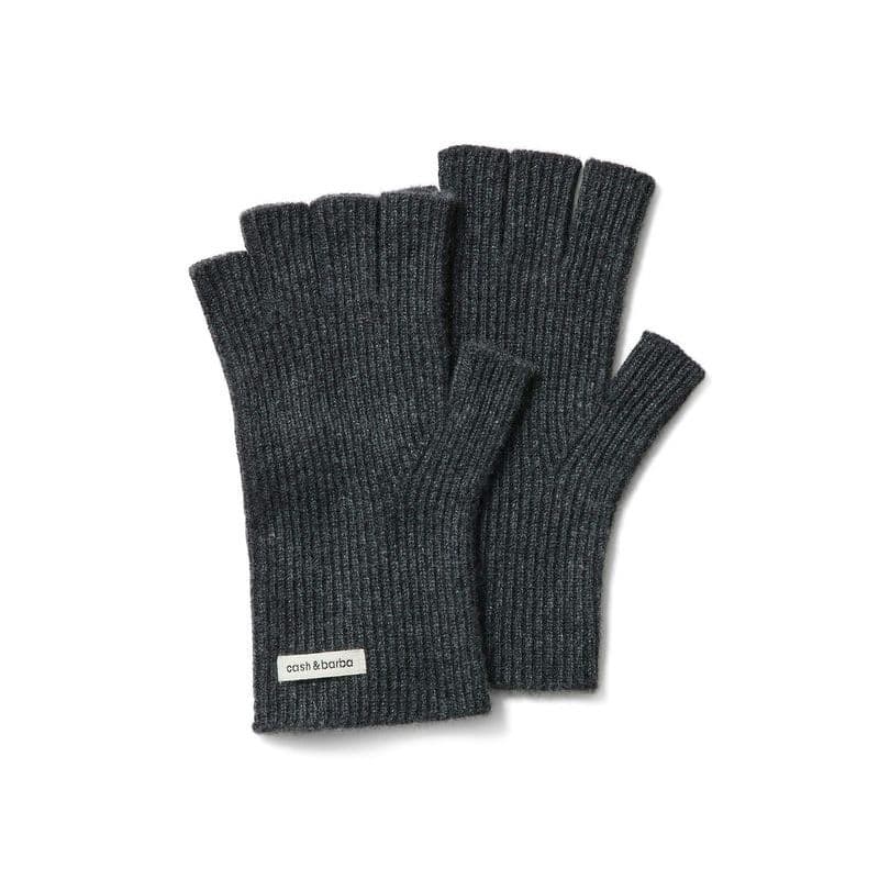 cash&barba キャッシュベイビー オープンフィンガーグローブ　チャコール