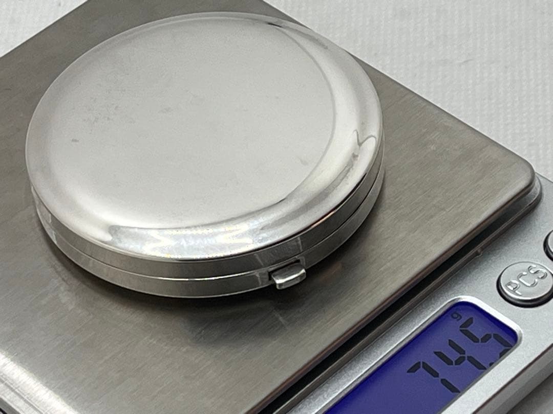 h129 希少　ティファニー　化粧ミラー　鏡　コンパクトミラー　メイク道具