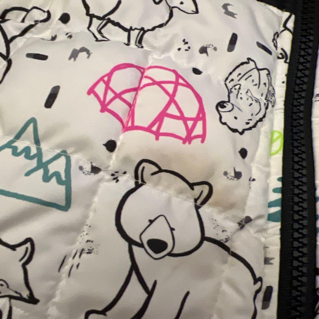 日本未発売？THE NORTH FACEベビーダウン　アウタースノーウェア動物柄