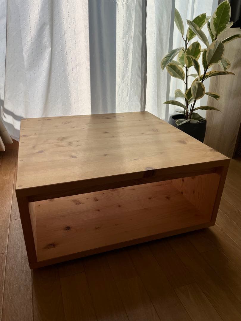 ヒノキ　ローテーブル