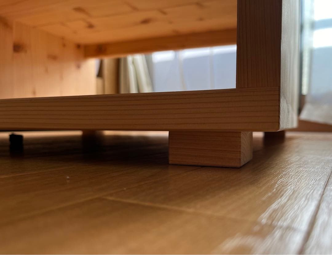 ヒノキ　ローテーブル