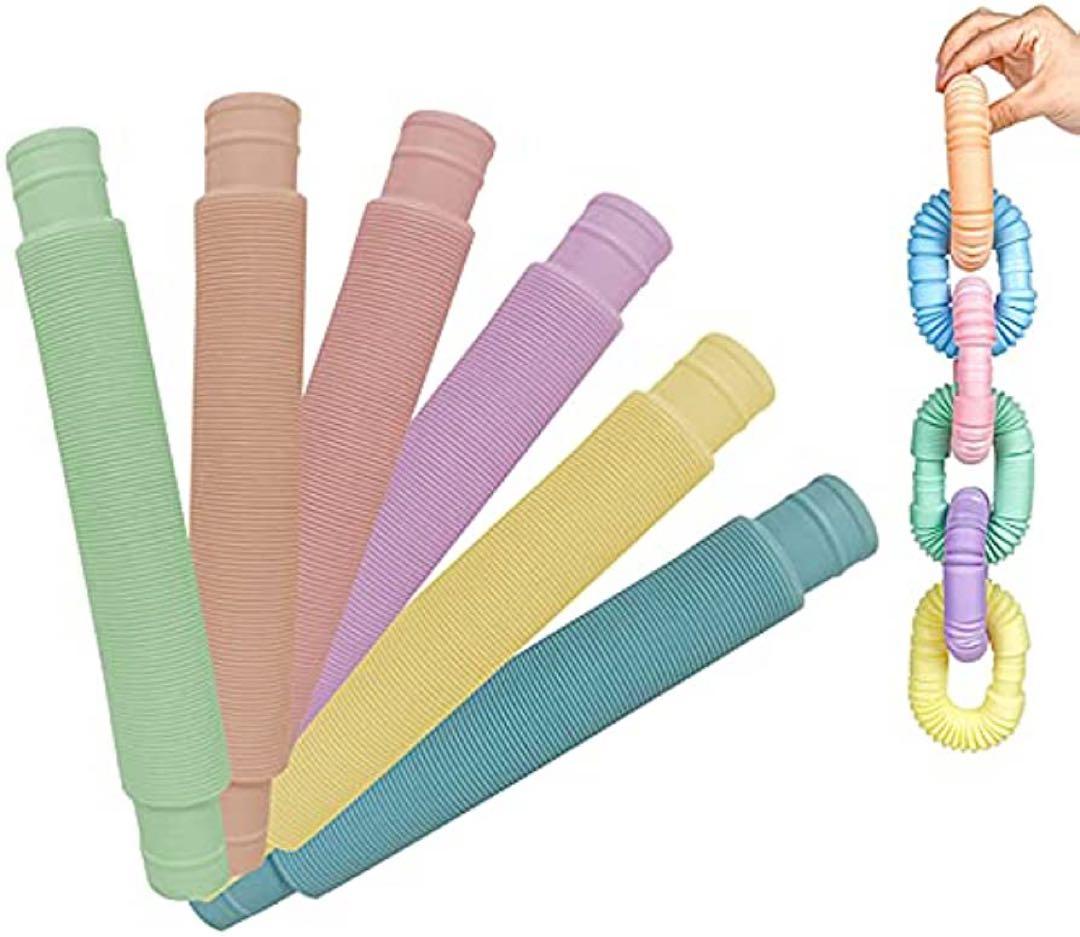未使用✨ ポップチューブ パステルカラー 知育遊び 6色 赤ちゃん 指先遊び