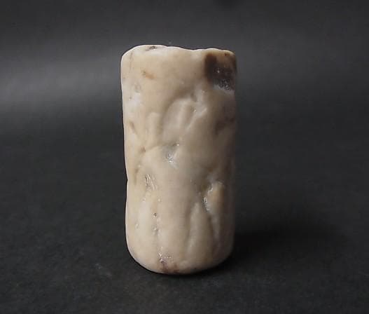 ★B1204★古代石 (259) 大型　円筒印章　古代オリエント　出土品