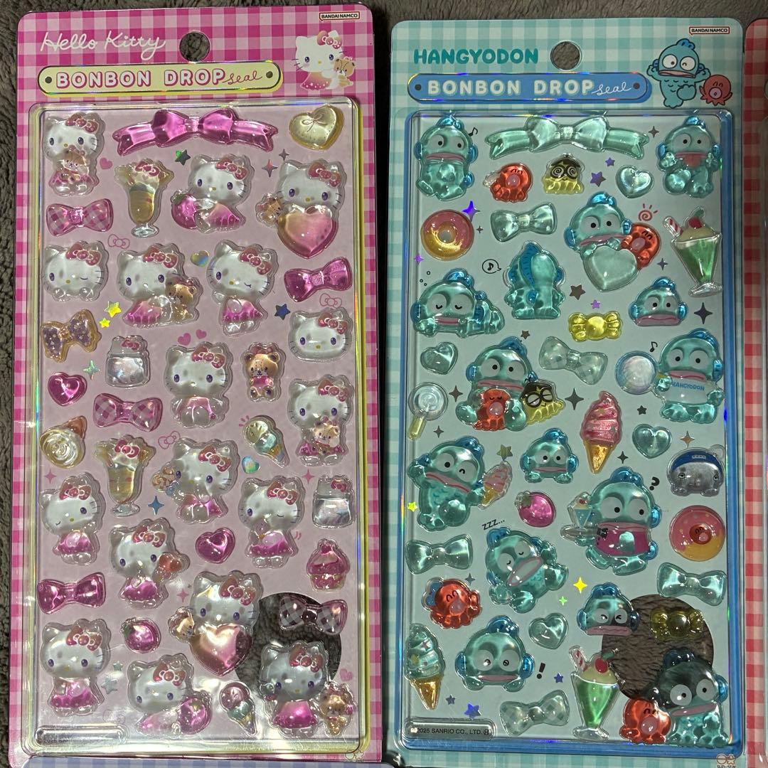 【正規品】ボンボンドロップシール　サンリオ8枚コンプリートセット