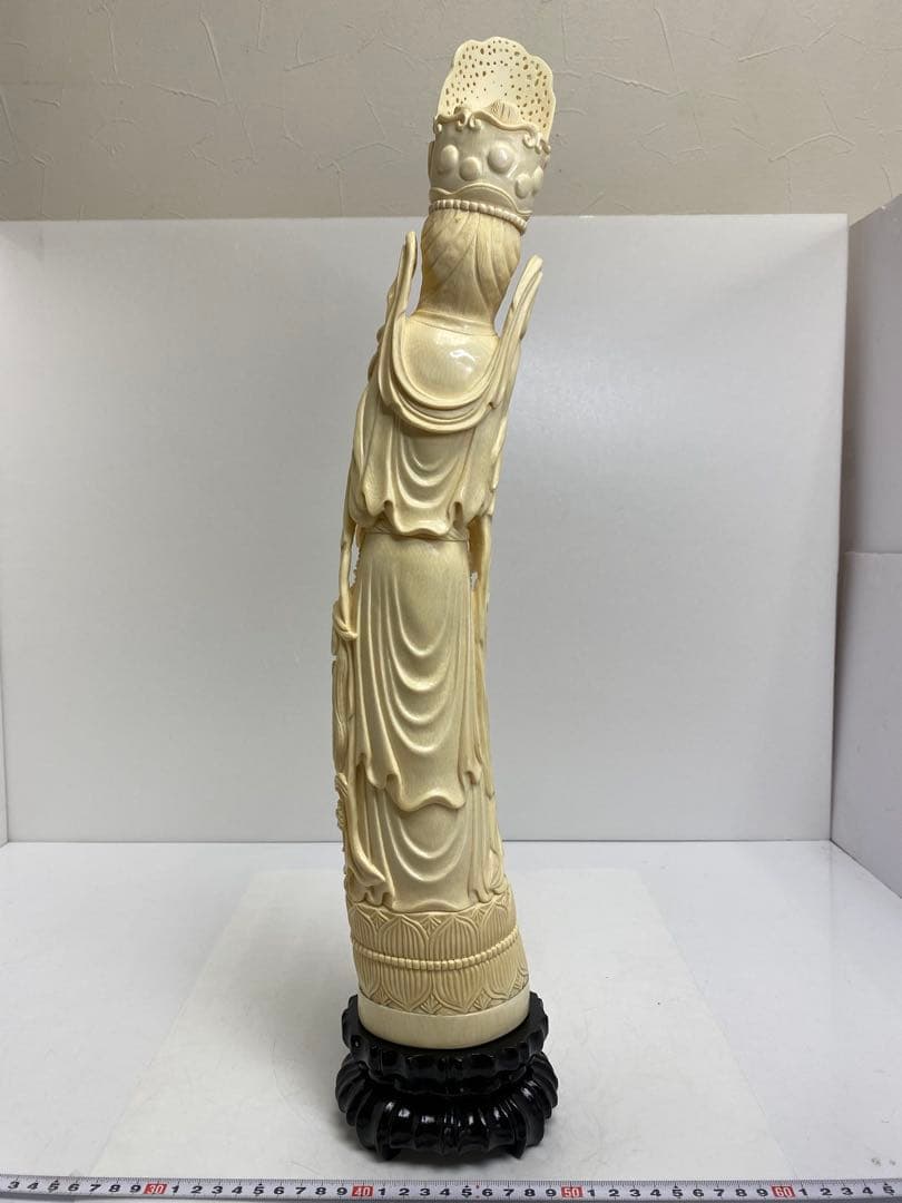 専用　極上　特大観音像　55cm 1821g 東け8-0104 ⭐︎げ