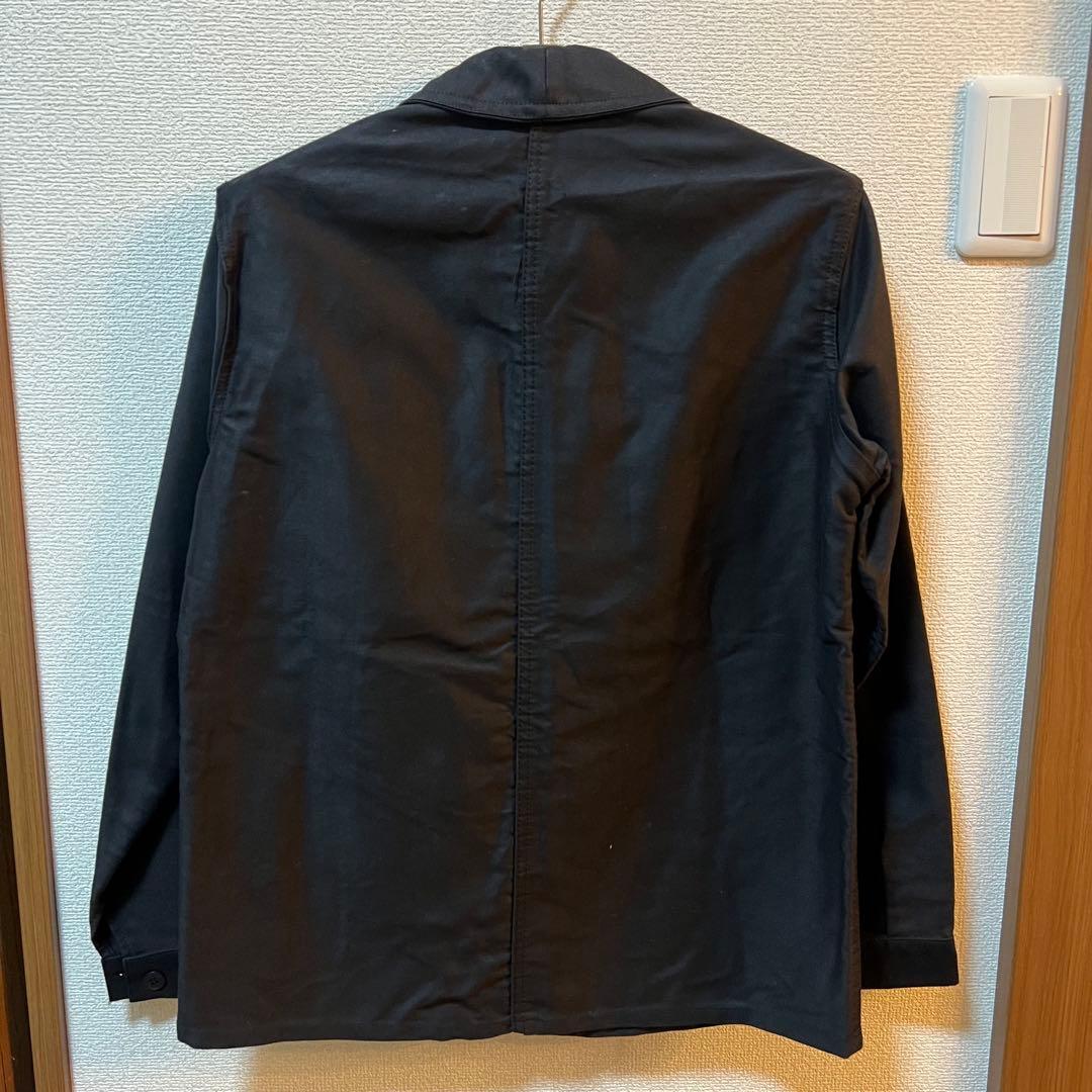 60s デッドストック フレンチワーク ブラックモールスキンジャケット