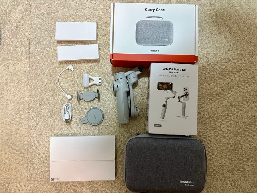 Insta360 Flow 2 Pro ストーン・グレー + 専用収納ケース
