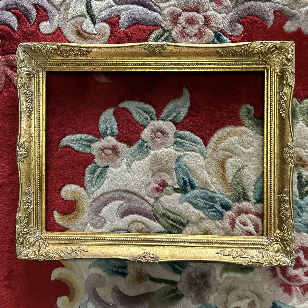 アンティーク　フォトフレーム　大きめ　額縁