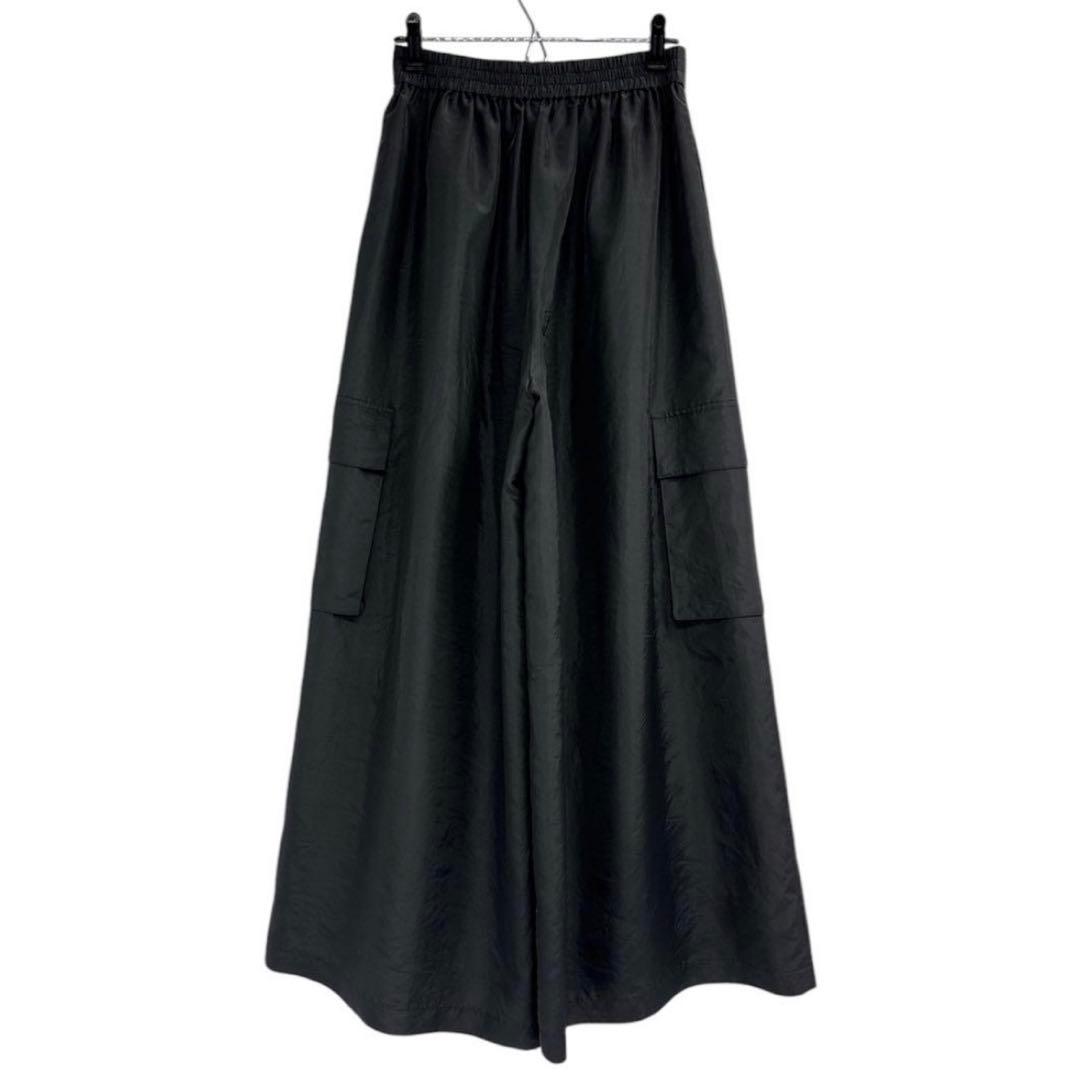 美品　リグドット　Lig.　レディース　ワイドカーゴパンツ　M　ブラック