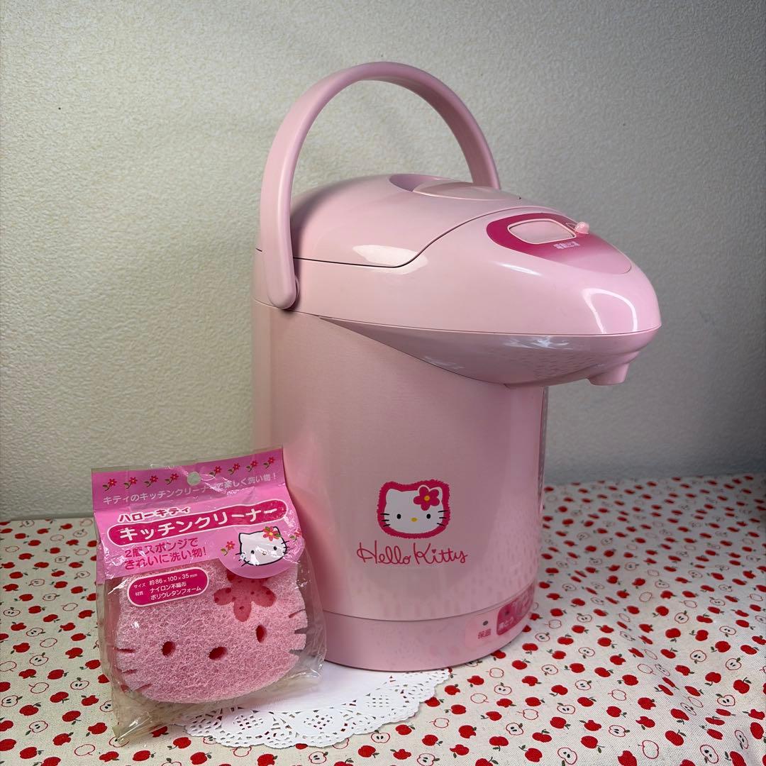 【希少・動作確認済】1997年ハローキティ 電気ポット レトロ