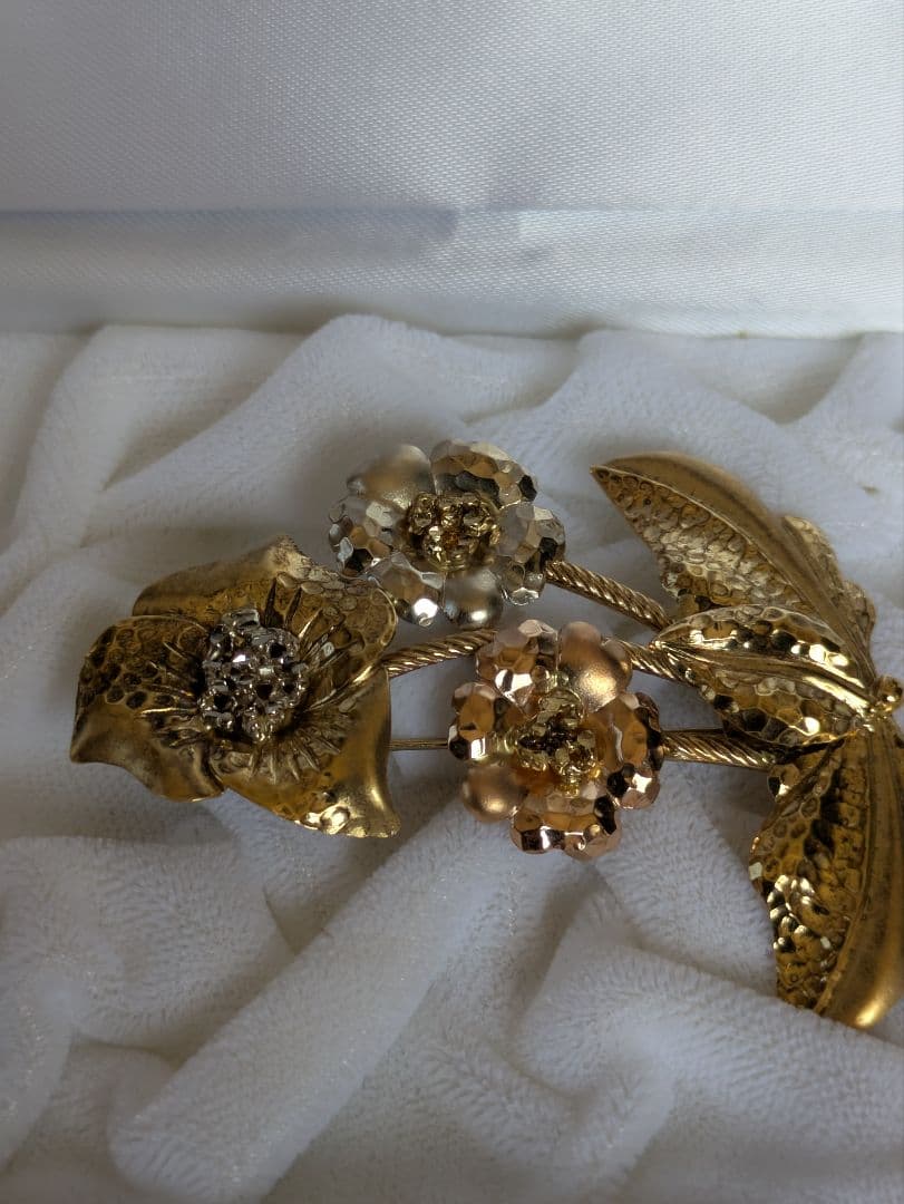 専用　イタリア製K18の３色ブローチ