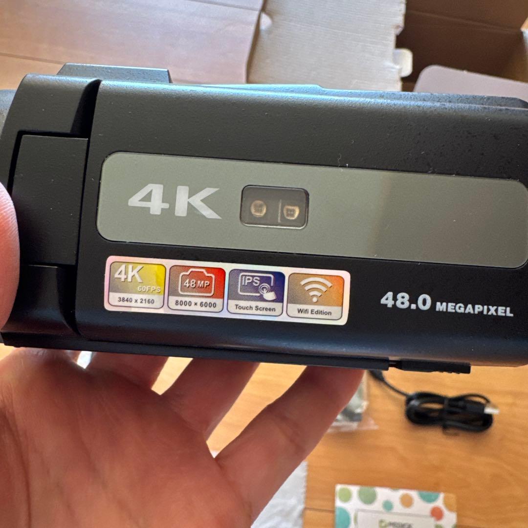 4Kビデオカメラ 4800万画素 2025年モデル　新品未使用