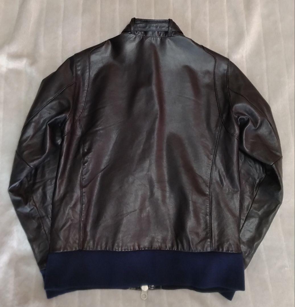 【本革】シングルジャケット 黒