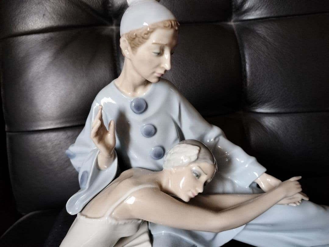 LLADRO　リヤドロ　道化師とバレリーナ