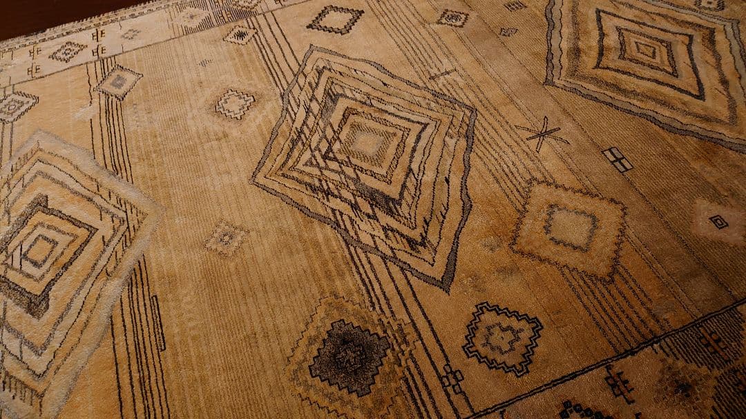 ペルシャ絨毯　緞通　ラグ　敷物　旧家　蔵出し　1枚