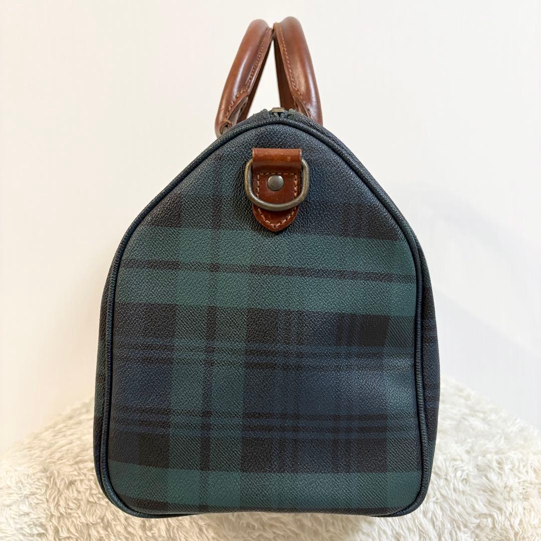 美品　ポロラルフローレン　ボストンバッグ　ミニ ブラックウォッチ　チェック　希少