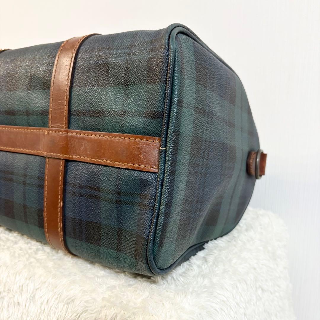 美品　ポロラルフローレン　ボストンバッグ　ミニ ブラックウォッチ　チェック　希少