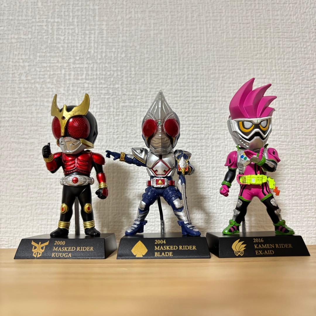 仮面ライダー　50thデフォルメクスフィギュア◎ブラック　RX　クウガ等　計5体
