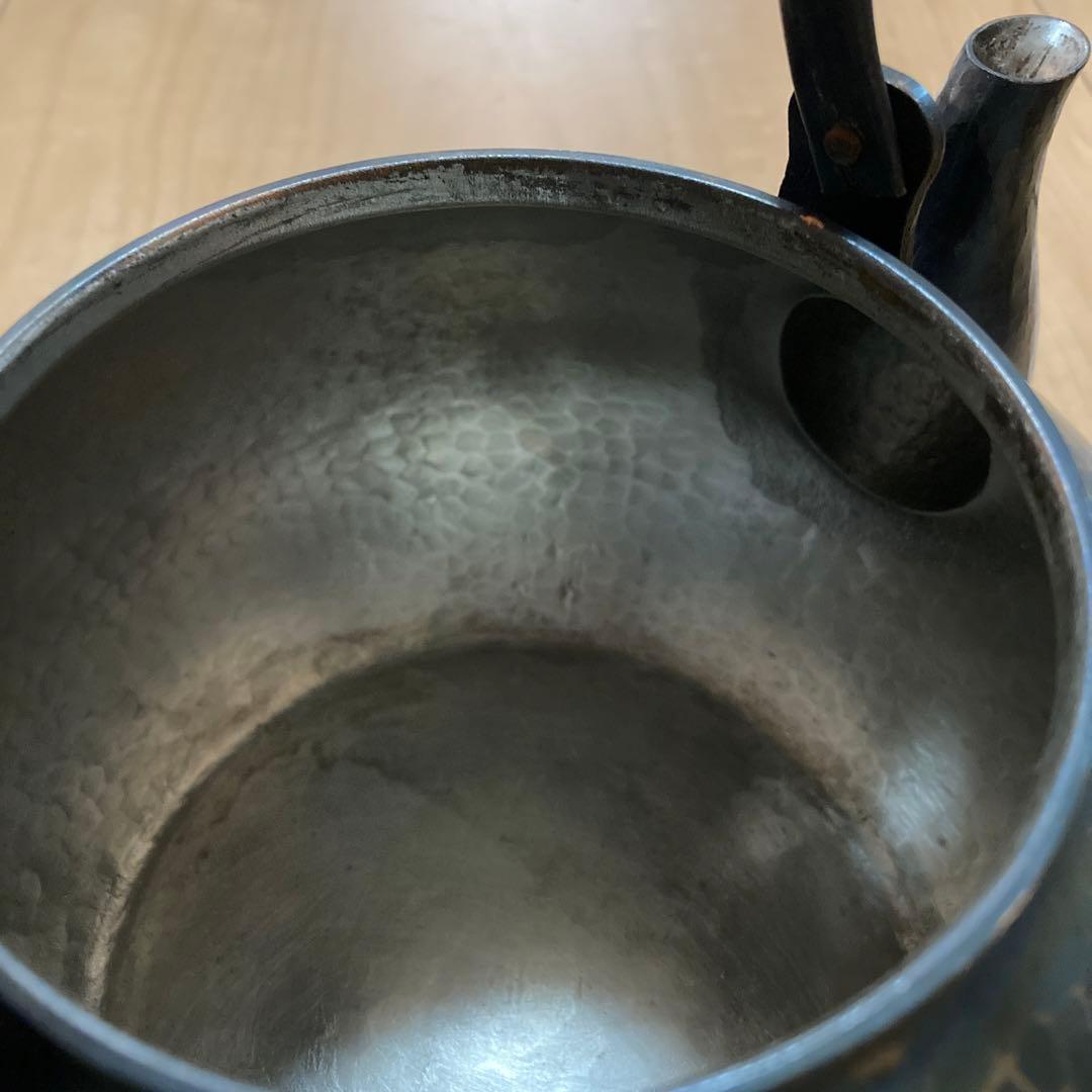 【美品】玉川堂 鎚起銅器 湯沸 紫金色