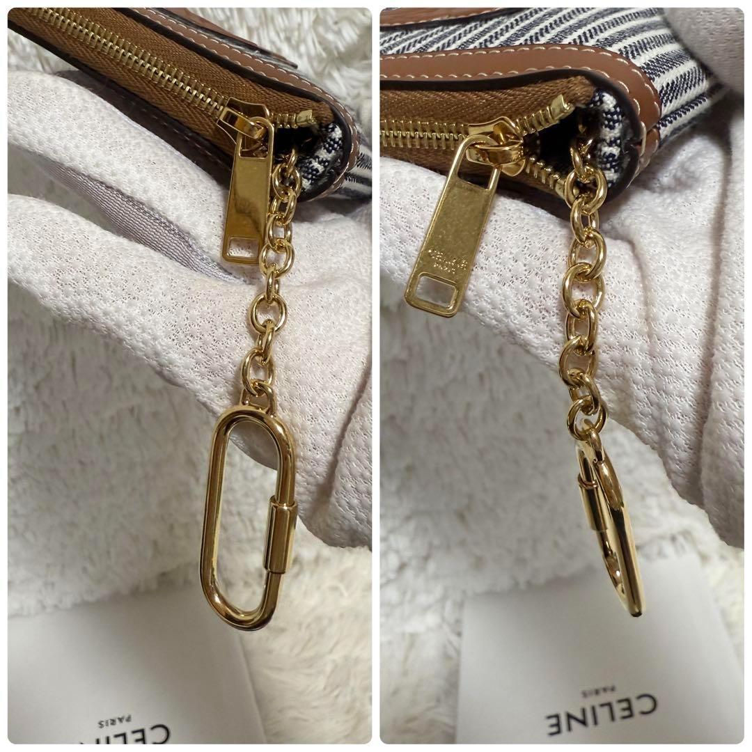 【未使用】セリーヌ　デニム　&カードポーチ　キーリング付き