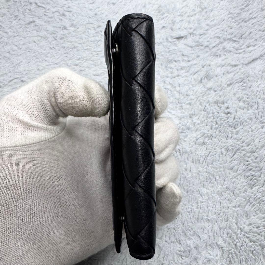 RFID ボッテガヴェネタ キーケース マキシイントレチャート 6連 黒