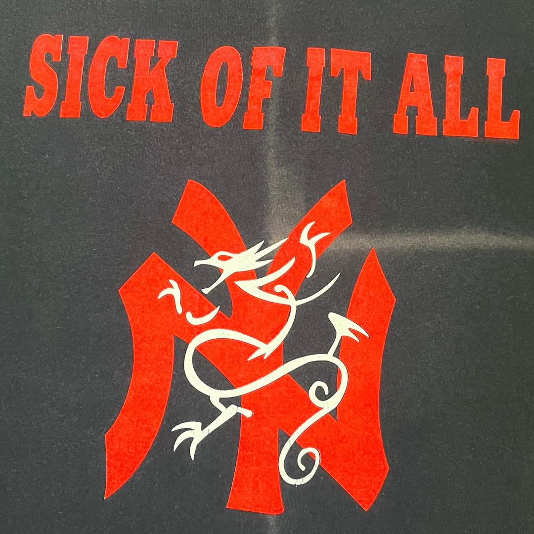 90s sick of it all NYHC フェード ハードコア　バンドt