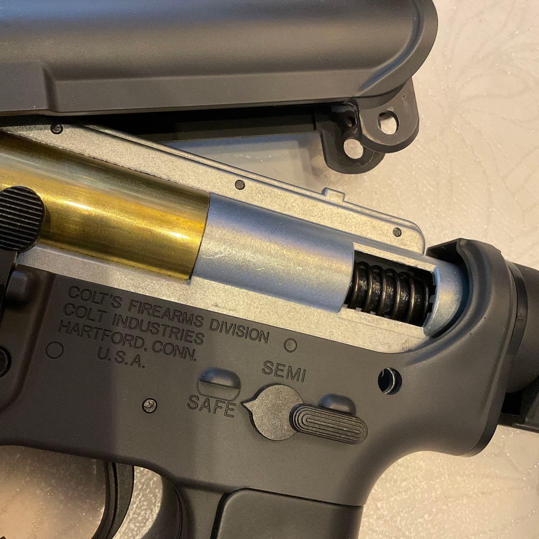 美品90m/s東京マルイ純正電動ガン新型M4A1RIS本体＋マガジン良品