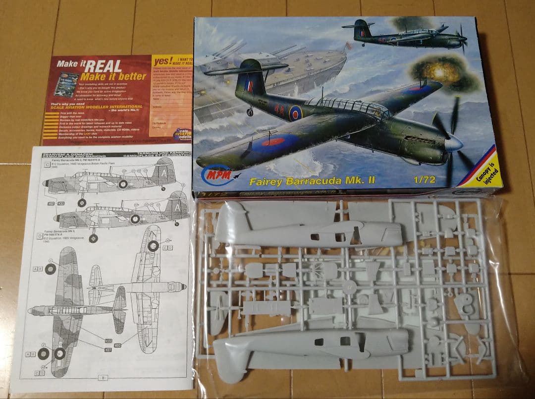 1/72 MPM フェアリー バラクーダ ＆ フォッカー D.21