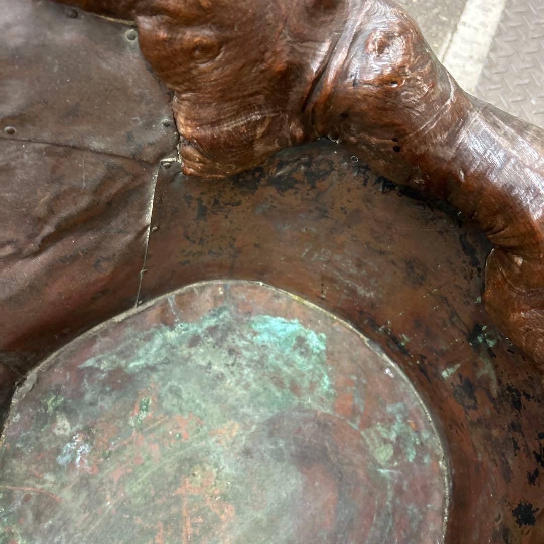 希少 逸品 切り株 火鉢 一点物？　古美術 激レア品 アンティーク 骨董品