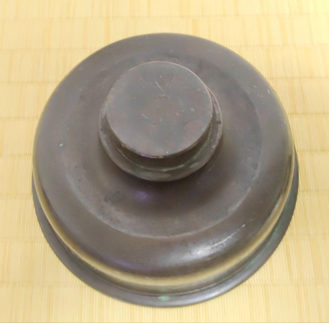 ◇時代金工 冨山銘 三足 薄端 花器 茶道具