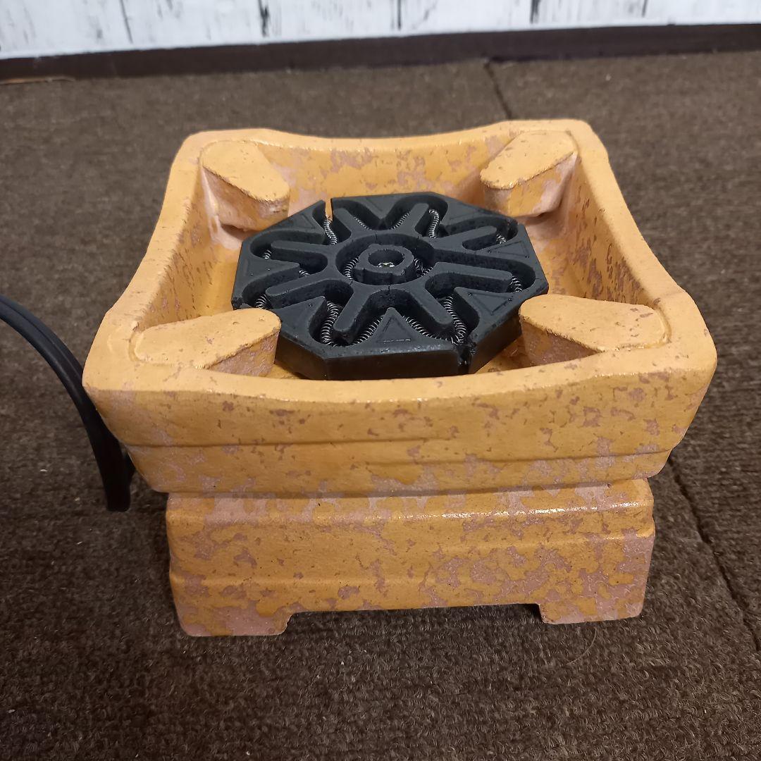 【未使用】野々田商店 卓上 江戸火鉢 電熱器 伊羅保 茶道具 コンロ