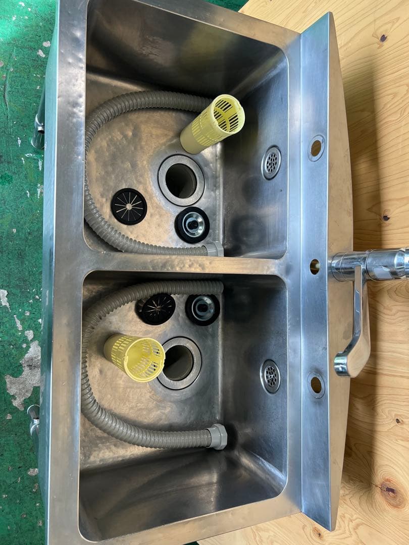 2槽シンク 900x450x790(+70)