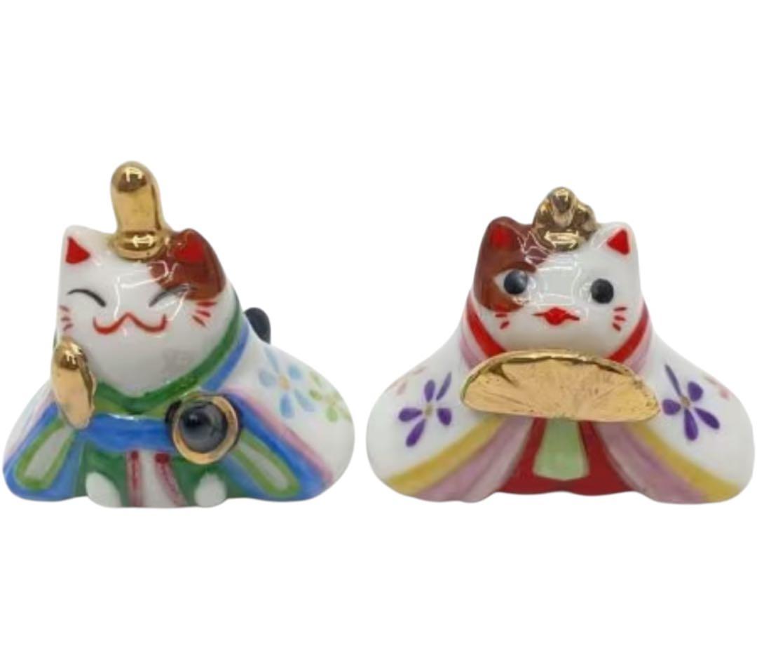 【希少品】道楽堂猫舎本舗 ねこや 春福びな 十五人飾り