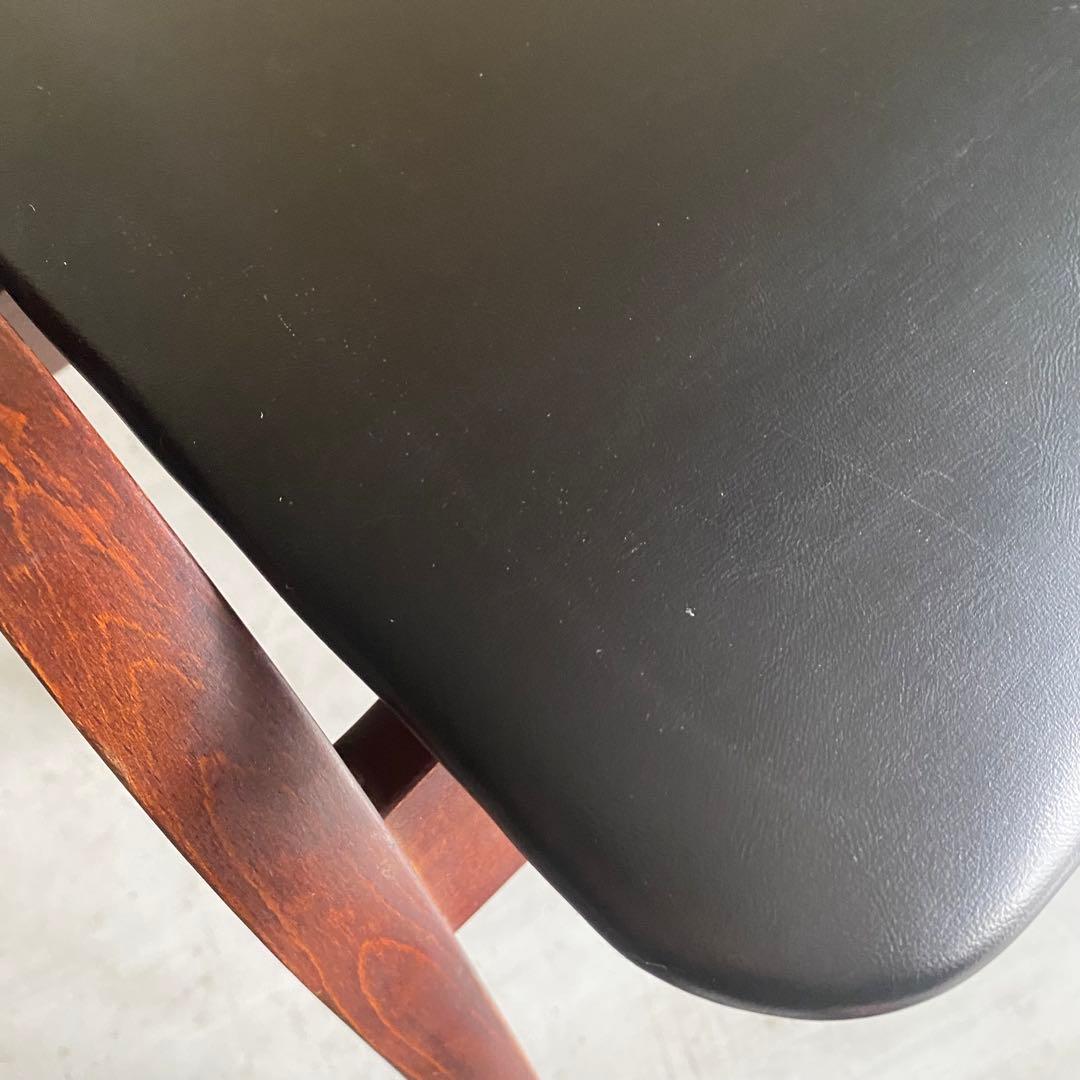 秋田木工　スタッキングスツール 剣持勇　ヴィンテージ　アンティーク　黒