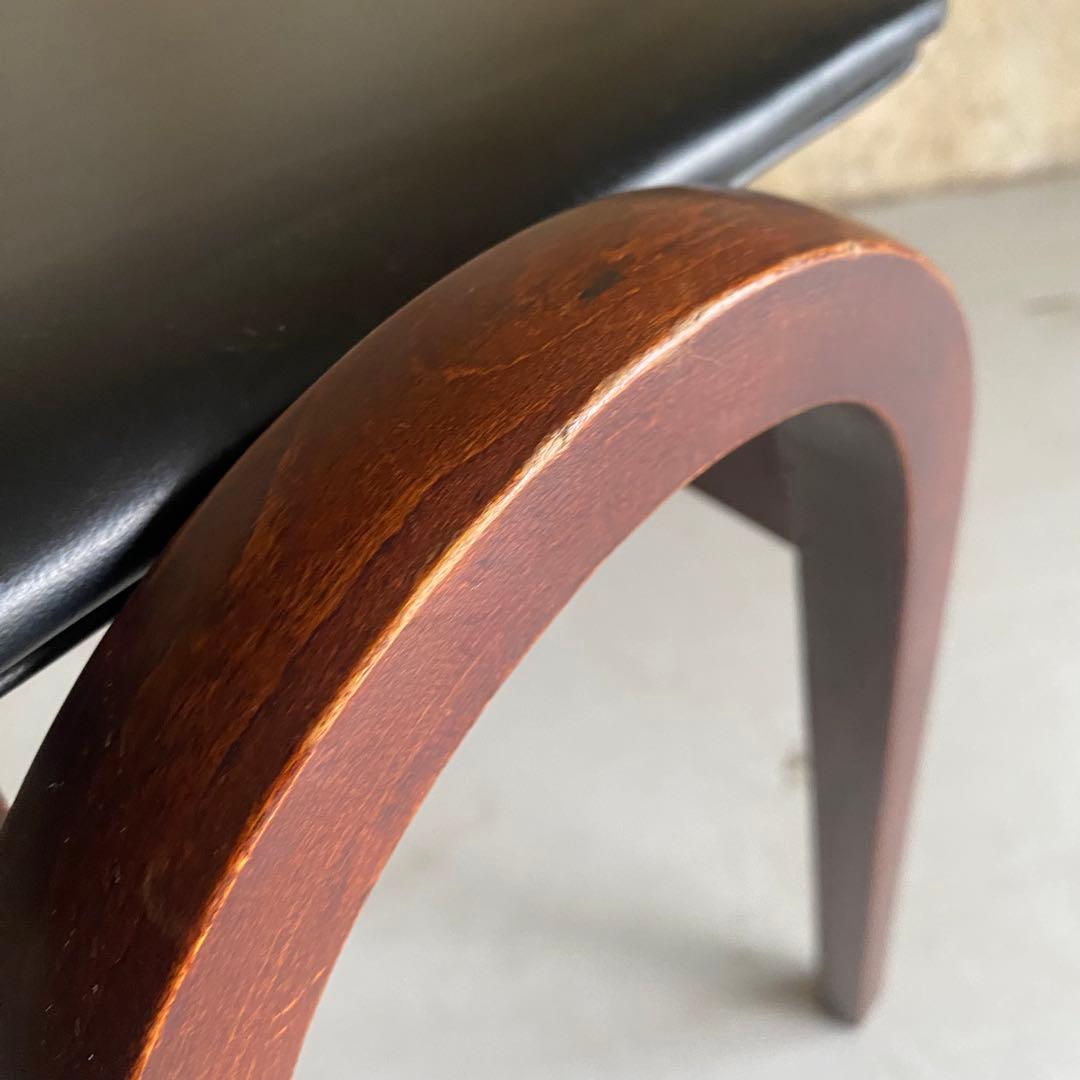 秋田木工　スタッキングスツール 剣持勇　ヴィンテージ　アンティーク　黒