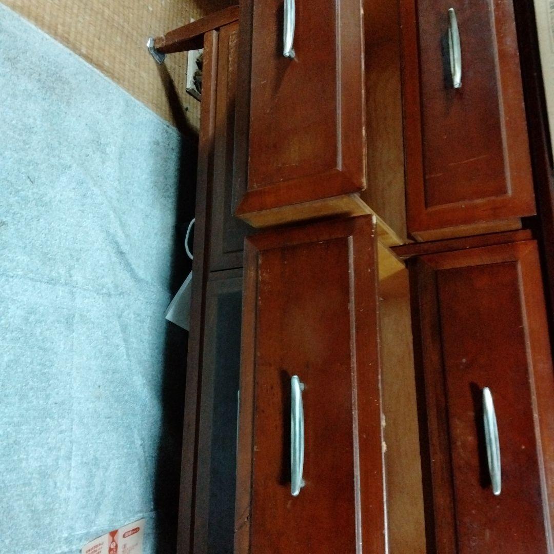 アメリカンチェスト木製タンス 6引き出し 茶色