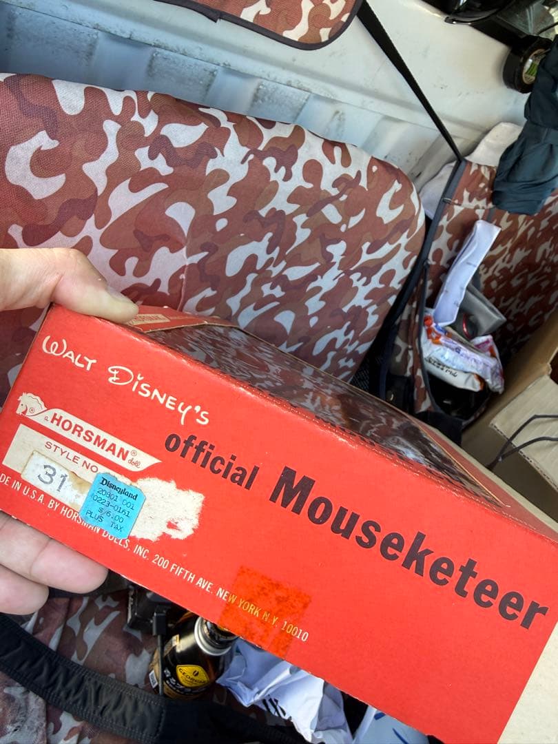 60s Disneyland マウスケティア人形 箱付 24cm 高級ビンテージ