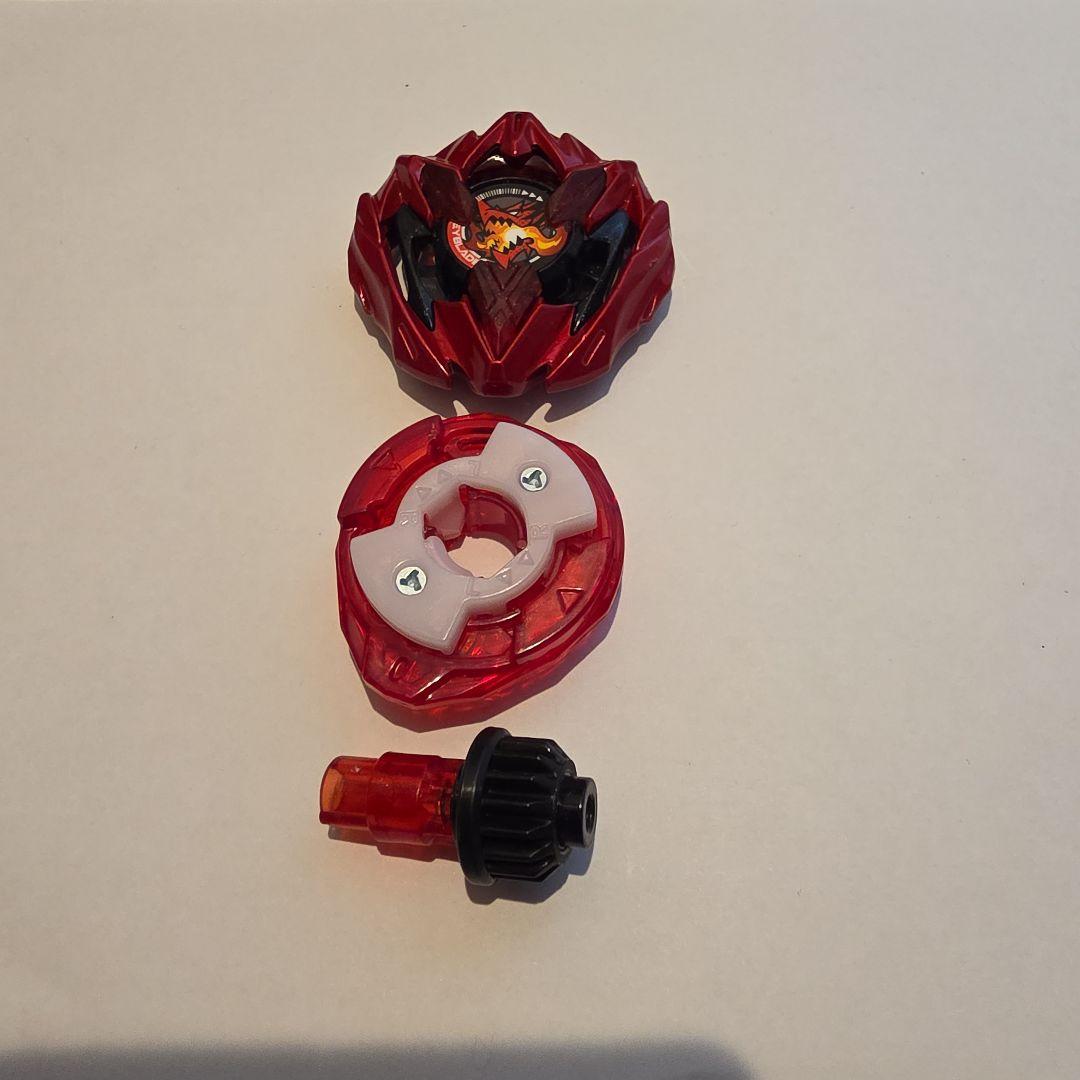 ベイブレードX　ドランバスターメタルコートレッド&ドランソードメタルコートブルー