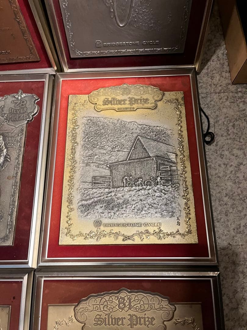 Taoブリヂストン看板、16枚ブリヂストン表彰額、ブリヂストン記念看板、