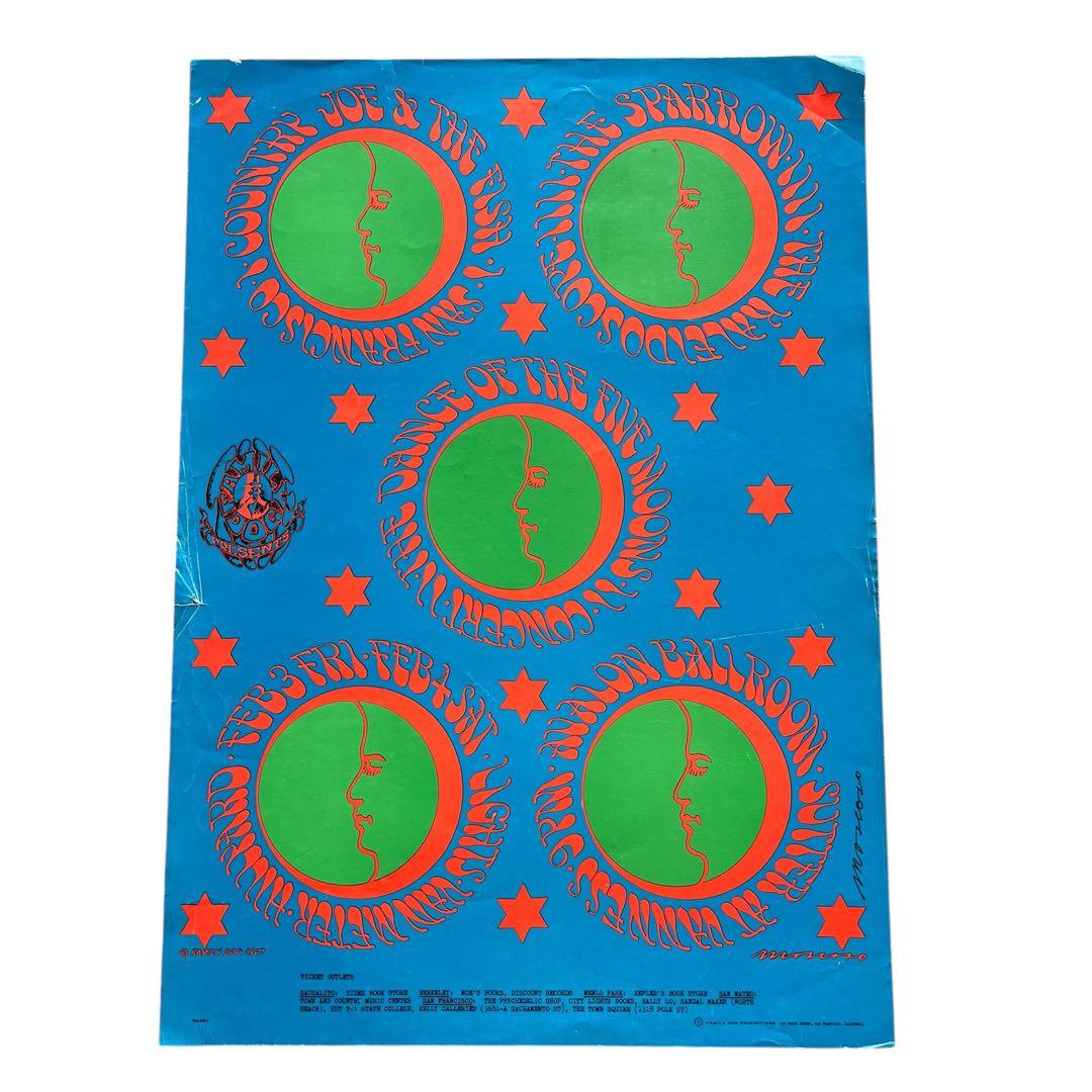 1967 familydog Victor Moscoso ビンテージ ポスター