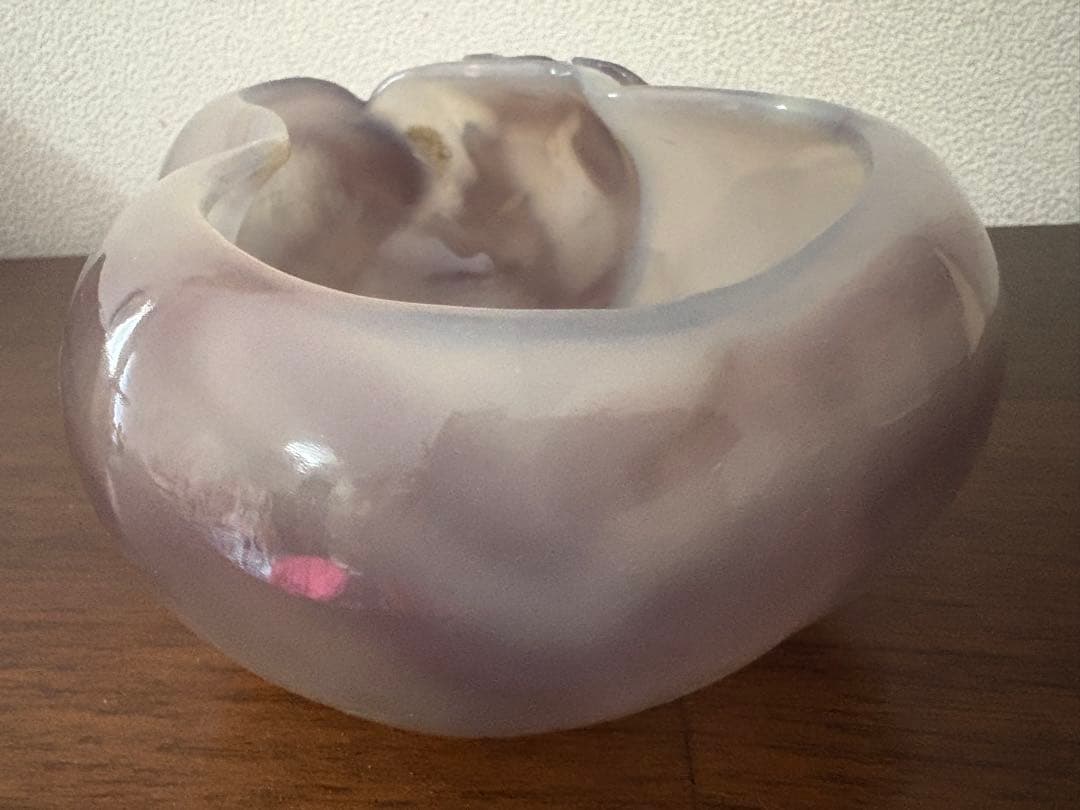 瑪瑙　置物　瓢箪形　小物入れ　時代物 メノウ　彫刻 骨董品 中国古玩 783g