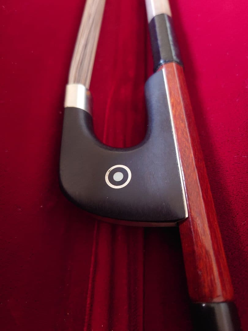 ペルナンブーコ　ジャーマンスタイル　ビンテージコントラバス弓　ドイツ製毛替済