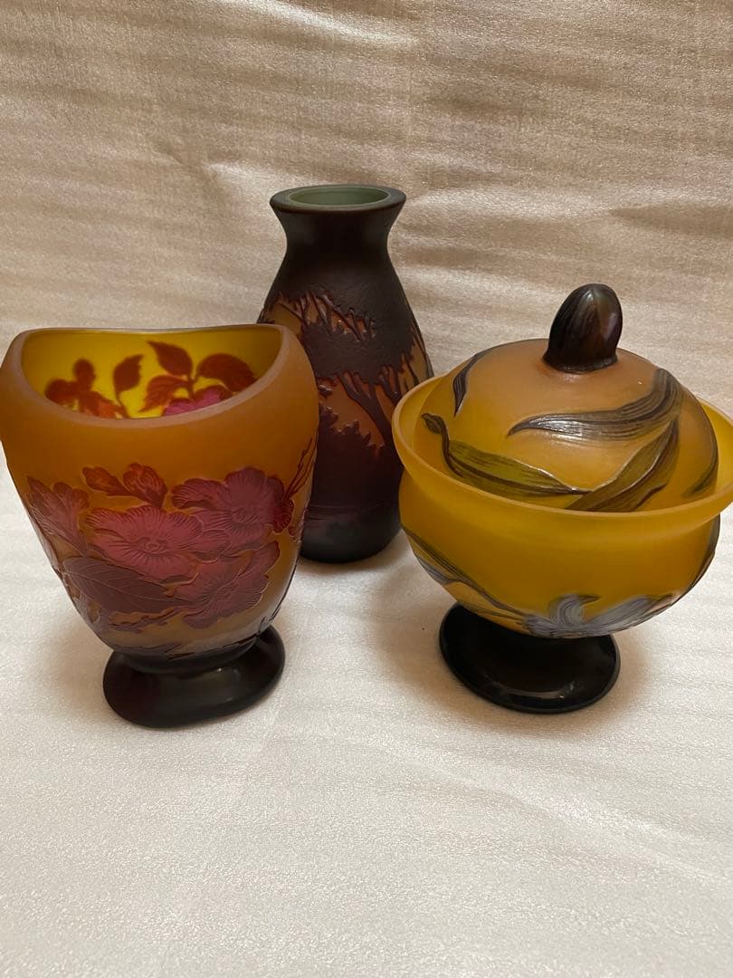 エミール　ガレ　花瓶　レプリカ