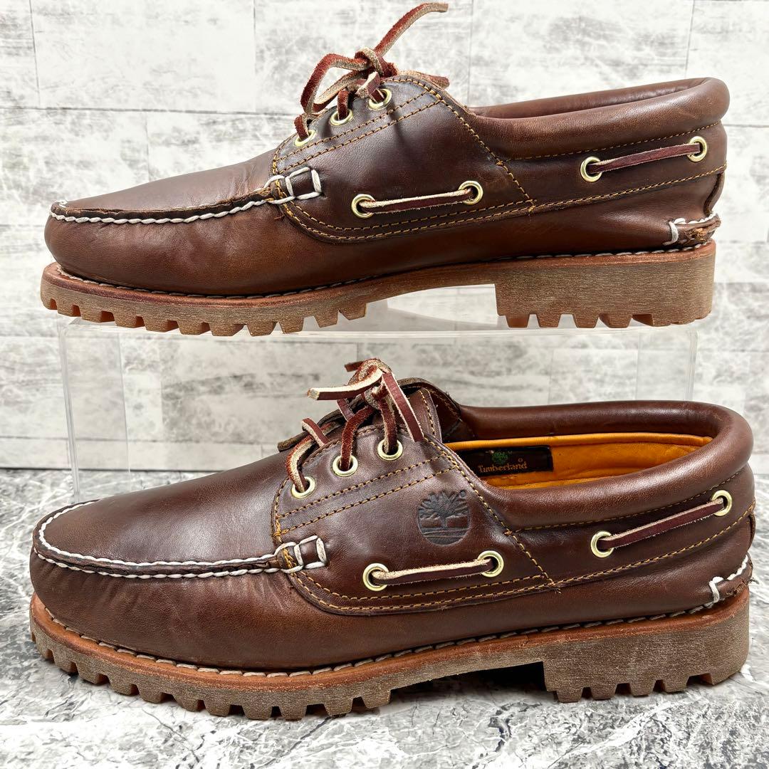 【美品】 ティンバーランド スリーアイ クラシック ラグ 27cm ブラウン